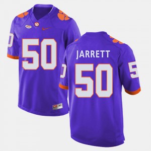 #50 Grady Jarrett CLEM Purple Mens Jersey College Football 188740-780