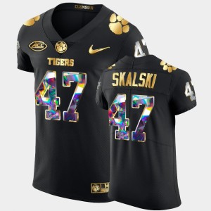 #47 James Skalski CU Black Mens Jersey Golden Diamond Edition College Football 416956-166