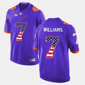 #7 Mike Williams CU Purple Men's Jersey US Flag Fashion 410628-577