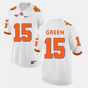 #15 T.J. Green Clemson Tigers White Mens Jersey College Football 249430-440