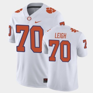 #70 Tristan Leigh Clemson University White Men Jersey Game 998795-111
