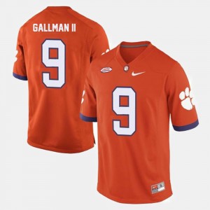 #9 Wayne Gallman II Clemson University Orange Men's Jersey College Football 896293-548