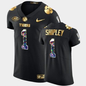#1 Will Shipley CU Black Men Jersey Golden Diamond Edition College Football 103882-851