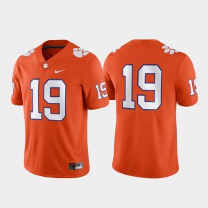 #19 Clemson Orange Mens Jersey Game 213943-507