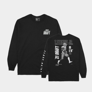 Travis Etienne Tiger Town Black Men T-Shirt Player Graphic Long Sleeve 2021 NFL Draft 993747-942