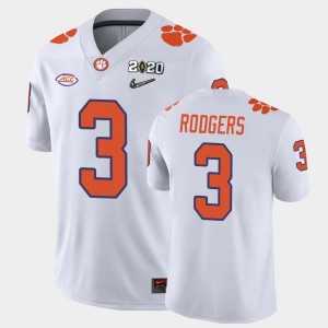 #3 Amari Rodgers Tiger Town White Mens Jersey 2020 Playoff Game College Football 633989-325