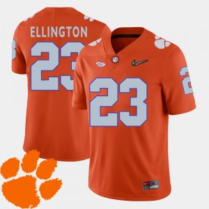 #23 Andre Ellington CLEM Orange Men's Jersey 2018 ACC College Football 186078-657