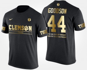 #44 B.J. Goodson CU Black Men T-Shirt Short Sleeve With Message Gold Limited 443881-163