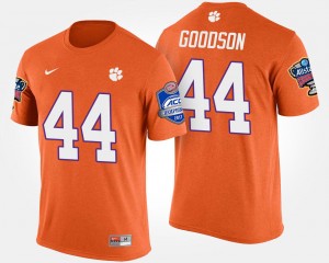 #44 B.J. Goodson CLEM Orange Men's T-Shirt Atlantic Coast Conference Sugar Bowl Bowl Game 596288-877