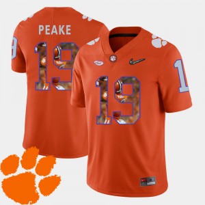 #19 Charone Peake Clemson Orange Men Jersey Football Pictorial Fashion 780768-551