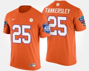 #25 Cordrea Tankersley Tiger Town Orange Men T-Shirt Atlantic Coast Conference Sugar Bowl Bowl Game 779272-733