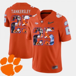 #25 Cordrea Tankersley Clemson Orange Men's Jersey Football Pictorial Fashion 912500-879