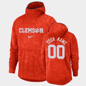 #00 Custom Tigers Orange Men Hoodie Pullover Team Logo Basketball Spotlight 657692-299
