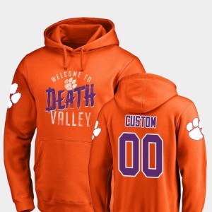 #00 Custom Clemson University Orange Men's Hoodie Logo Hometown Collection 416624-638