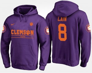 #8 Deon Cain CU Purple Men Hoodie Name and Number 320794-218