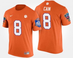 #8 Deon Cain CLEM Orange Men T-Shirt Atlantic Coast Conference Sugar Bowl Bowl Game 698982-476