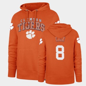 #8 Deon Cain Clemson University Orange Men Hoodie Headline Double Decker 745308-435