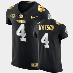 #4 Deshaun Watson Clemson Tigers Black Mens Jersey 2020-21 Authentic Golden Edition 291752-517