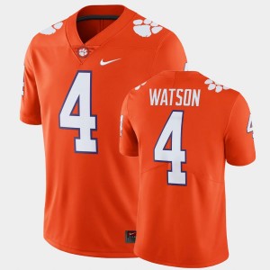 #4 Deshaun Watson CLEM Orange Mens Jersey College Football Limited 657517-785