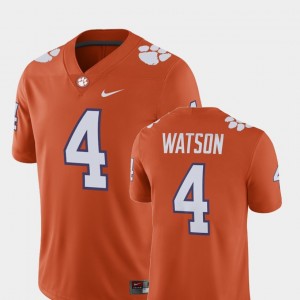 #4 Deshaun Watson CLEM Orange Men's Jersey Player Alumni Football Game 926473-546