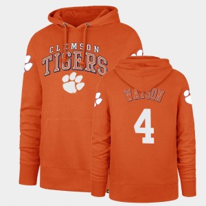 #4 Deshaun Watson Tigers Orange Men's Hoodie Headline Double Decker 153296-380