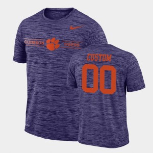 #00 Custom Tiger Town Purple Mens T-Shirt Sideline Legend Performance GFX Velocity 380041-120