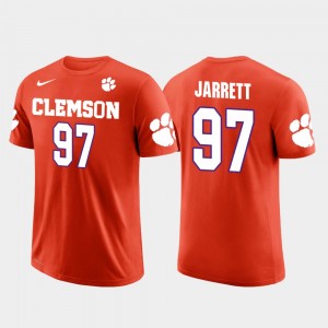 #97 Grady Jarrett CLEM Orange Mens T-Shirt Football Future Stars 369995-113
