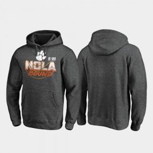 Clemson University Heather Gray Men Hoodie College Football Playoff Defensive 2020 National Championship Bound 773321-573