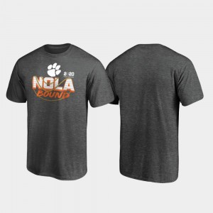 CLEM Heather Gray Men's T-Shirt Defensive College Football Playoff 2020 National Championship Bound 465721-252