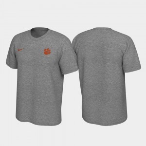 Tiger Town Heathered Gray Mens T-Shirt Legend Left Chest Logo 120202-229