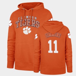#11 Isaiah Simmons CLEM Orange Men Hoodie Headline Double Decker 562140-910
