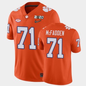 #71 Jordan McFadden CU Orange Men Jersey 2020 Playoff Game College Football 884396-420
