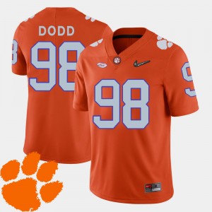 #98 Kevin Dodd CU Orange Men's Jersey 2018 ACC College Football 534580-336