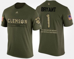 #1 Martavis Bryant Clemson University Camo Mens T-Shirt Short Sleeve With Message Military 349911-447