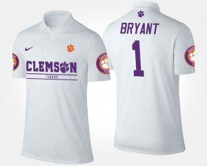#1 Martavis Bryant Tiger Town White Mens Polo Name and Number 654716-718