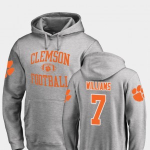 #7 Mike Williams Clemson Ash Mens Hoodie College Football Neutral Zone 555817-222