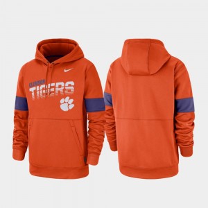 Clemson Tigers Orange Men Hoodie Pullover Performance 302849-185