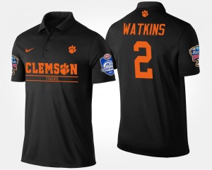 #2 Sammy Watkins CLEM Black Men Polo Atlantic Coast Conference Sugar Bowl Name and Number Bowl Game 998021-733