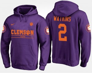 #2 Sammy Watkins Clemson Purple Mens Hoodie Name and Number 939767-913