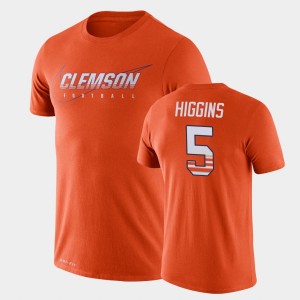 #5 Tee Higgins CLEM Orange Men's T-Shirt Facility Performance 486796-742