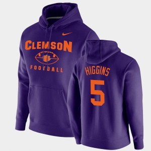 #5 Tee Higgins Tigers Purple Mens Hoodie Football Pullover Oopty Oop 888883-890