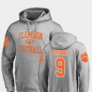#9 Travis Etienne Clemson University Ash Men's Hoodie College Football Neutral Zone 823604-526