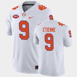 #9 Travis Etienne Tiger Town White Men Jersey Away Game College Football 555953-247