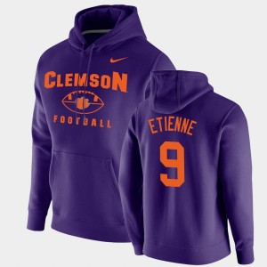 #9 Travis Etienne Clemson University Purple Mens Hoodie Football Pullover Oopty Oop 642180-933