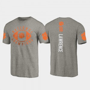 #16 Trevor Lawrence Tiger Town Gray Men T-Shirt College Football Playoff 2018 National Champions 914552-156