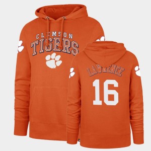 #16 Trevor Lawrence CLEM Orange Men's Hoodie Headline Double Decker 172263-278