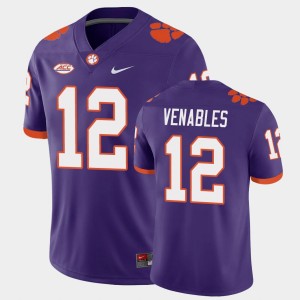 #12 Tyler Venables Tiger Town Purple Mens Jersey Playoff Game College Football 817418-190