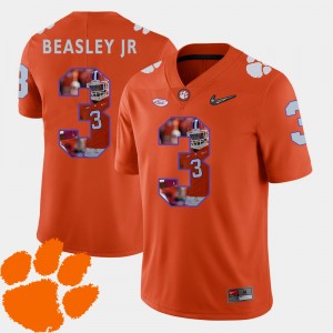 #3 Vic Beasley Jr. Tiger Town Orange Men Jersey Football Pictorial Fashion 213325-476