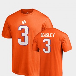 #3 Vic Beasley CLEM Orange Men T-Shirt Name & Number College Legends 202170-260
