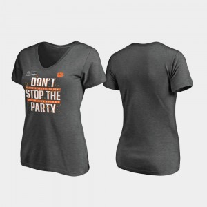CU Heather Gray Womens T-Shirt Receiver V-Neck 2019 Fiesta Bowl Champions 831427-234